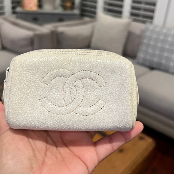 CHANEL Caviar Leather Mini Pouch/Wallet π― Authentic (Project pouch/wallet) - Picture 1 of 14